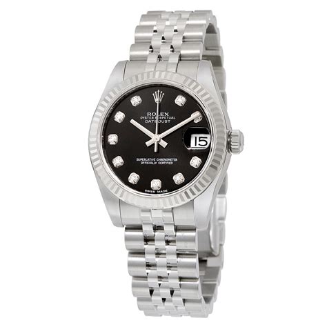 black face datejust rolex|rolex datejust 31 black dial.